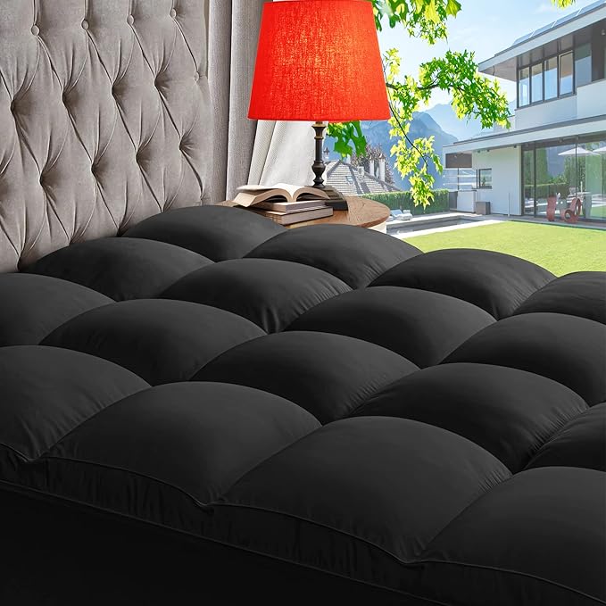 ABENE Mattress Topper Queen for Back Pain Relief, Extra Thick Mattress Pad by ABENE
