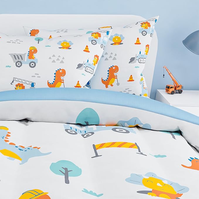 SANDJEST Dinosaur Comforter Set Full Size 98x86in - Image 4