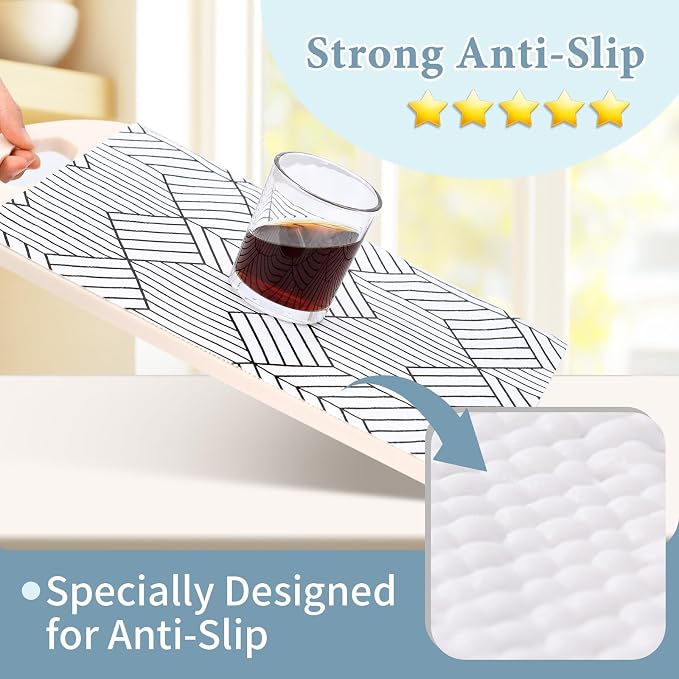 Shelf Liners for Kitchen Cabinets 12in x 20FT, Non Adhesive Cabinet Liner - Image 2