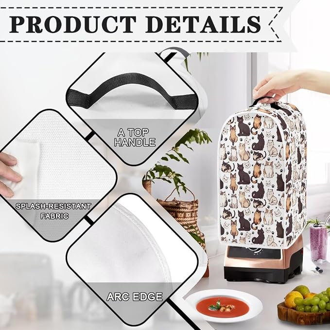 Blender Covers For Kitchen Food Processor Cover Blender Cover Dust Cover Print - Image 4