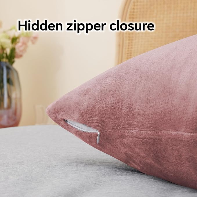 BEDELITE Flannel Pillow Cases Queen Size Set of 2, Super Soft Fleece Pillowcases - Image 6
