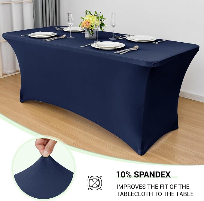 Obstal 6 Pack Stretch Spandex Table Covers - Image 2