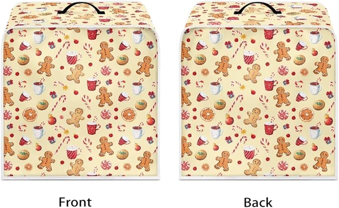 Christmas Coffee Maker Cover Dust Resistant Small Kitchen Appliance Protector - Image 2