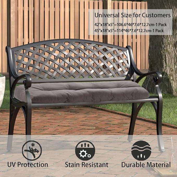 FUNHOME Outdoor Bench Cushion 42 x18 inch - Image 4