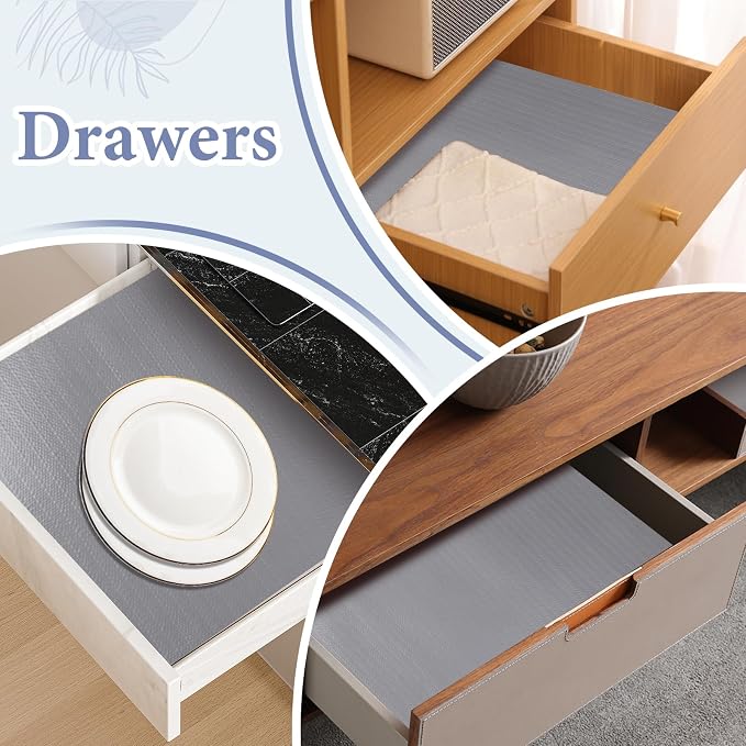 Drawer and Shelf Liner for Kitchen Cabinet: 12 in X 20 Ft Non Slip Waterproof - Image 7