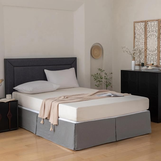 Twin Bed Skirt, Wrap Around Bed Skirt - Image 4
