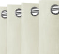 Easy-Going Linen Look 100% Blackout Curtain 52x63 Inch Window Curtain Drapes by Easy-Going