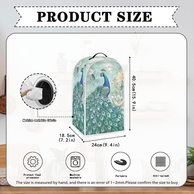 Peacock Small Blender Covers for Kitchen Counter - Image 6