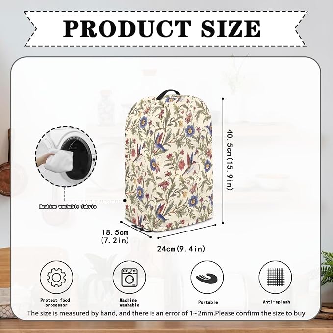 Hummingbird Floral Blender Dust Cover - Image 5
