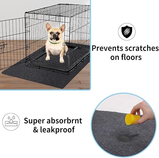 Kennel Pad Dog Crate Mat Liner, Absorbs Urine, Waterproof, Washable Puppy Pee - Image 3