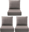 Luxury Outdoor Seat Cushion Set-22 x 24 x 6 Inch Outdoor Chair Cushions by NatureComfyOutdoorFurniture