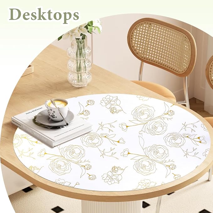 Shelf Liners for Kitchen Cabinets 12in x 10FT Non Adhesive Drawer Liner Gold - Image 8