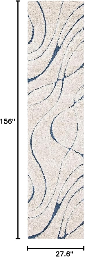 SAFAVIEH Florida Shag Collection Runner Rug - Image 2