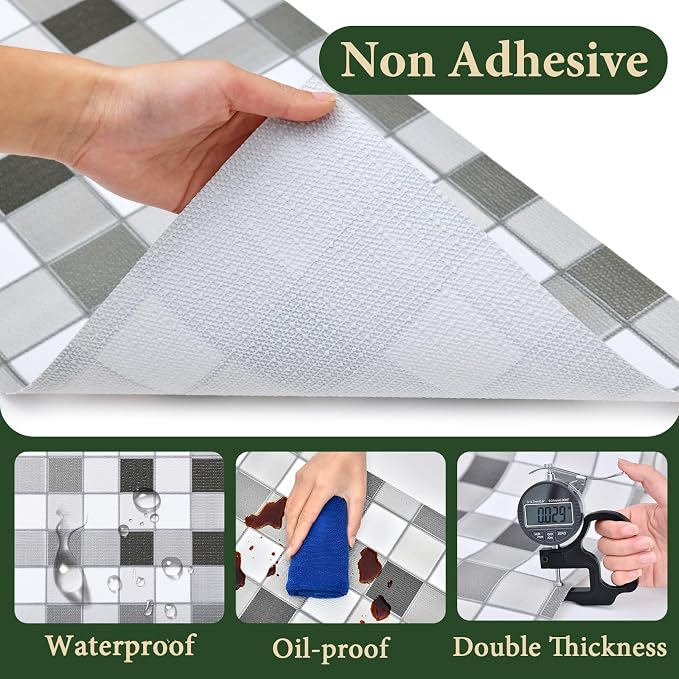 Drawer and Shelf Liner for Kitchen Cabinet: 17 in X 20 Ft Non Slip Waterproof - Image 5