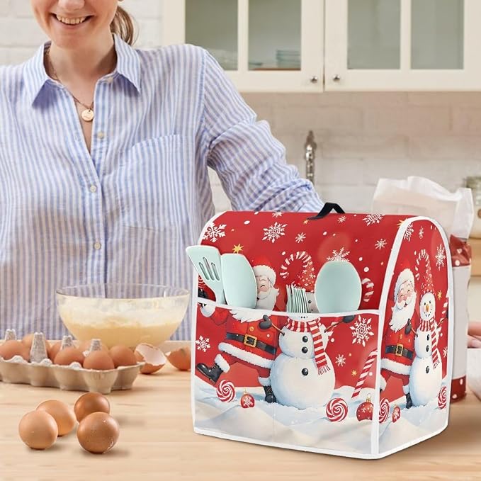 Santa Claus Mixer Cover for Kitchen Aid 4.5-5 Quart Stand Mixers, Universal - Image 2