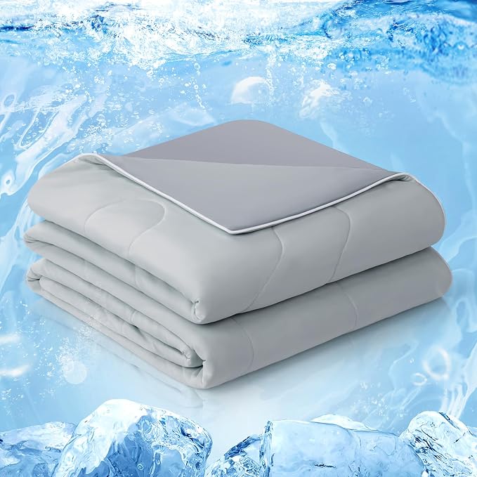EASELAND Cooling Comforter King, Cold Touch Fabric Absorbs Body Heat, by EASELAND