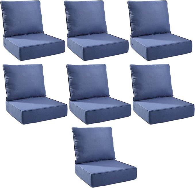 Outdoor Cushion Set for Furniture Patio Furniture, UV Resistant, Water Resistant by PLANNTONNEO