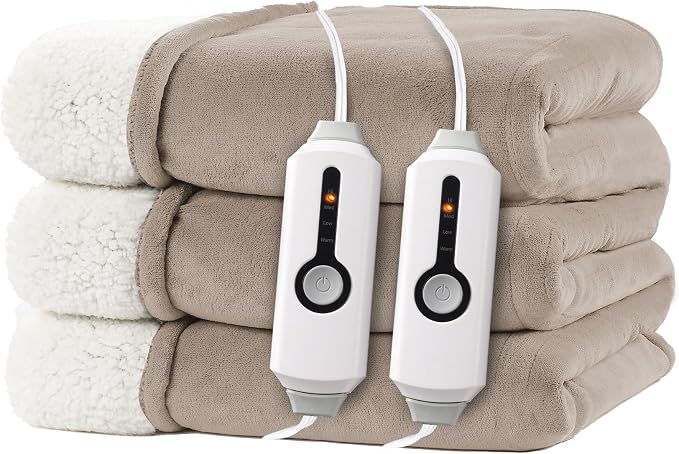 Electric Heated Blanket Queen Size 84"x90" by RALYSUN