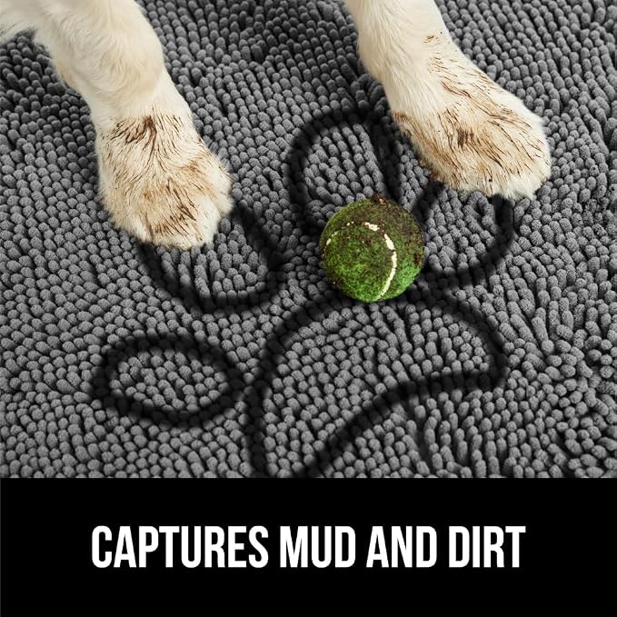 GORILLA GRIP SOAKSTOPPER Dog Door Mat, 30x18 Machine Washable Rug Absorbent - Image 3