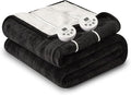 Heat Blanket 84”x90” Queen Size-Dual Control，Soft Flannel & Sherpa Reversible by Unknown