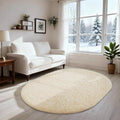 Ophanie 3x5 Oval Rug, Bedside Preppy Dorm Area Rug, College Essentials Non Slip by Ophanie