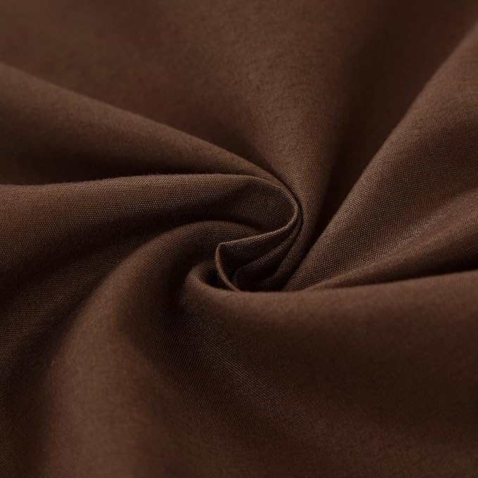 MEILA Wrap Around Bed Skirt Three Fabric Sides Elastic Dust Ruffled 14 Inch - Image 6
