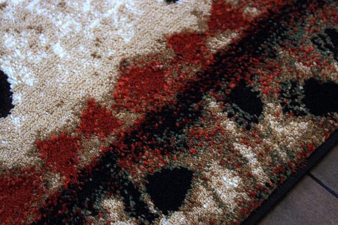 Masada Rugs, Cabin Lodge Area Rug Bear and Cub Scene Runner - Image 7