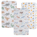 Pack n Play Sheet Stretchy Fitted Portable Mini Crib Sheets Set 3 Pack by Tontukatu