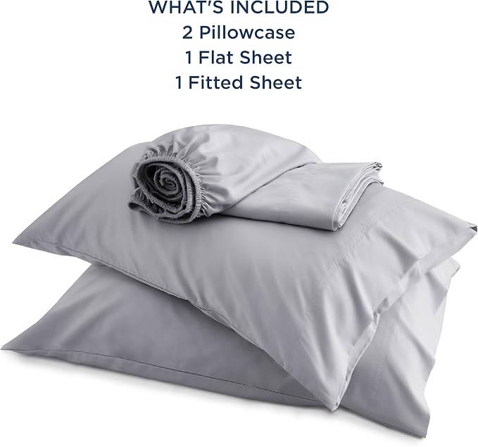 Bedsure California King Sheet Sets, Cooling Sheets, Rayon Derived from Bamboo - Image 5