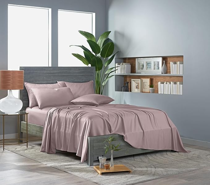 Pure Bamboo King Sheets, Genuine 100% Organic Viscose Derived from Bamboo Bed - Image 3