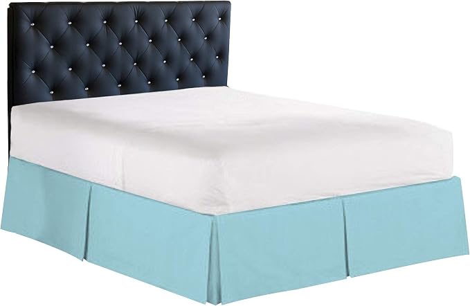 Bed Skirt - 100% Cotton 800 Thread Count Box Pleated Bed Skirt - Luxury Pleated by Unknown