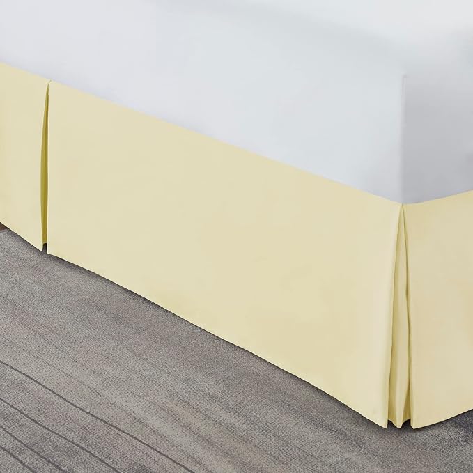 Nestl Vanilla Yellow Bed Skirt Cal King Size - Image 8