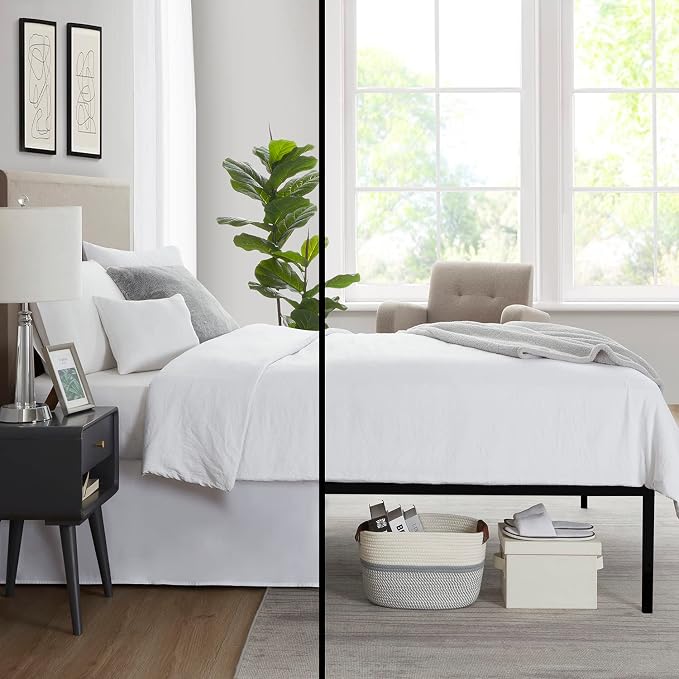 Nestl White Full XL Bed Skirt - Image 6