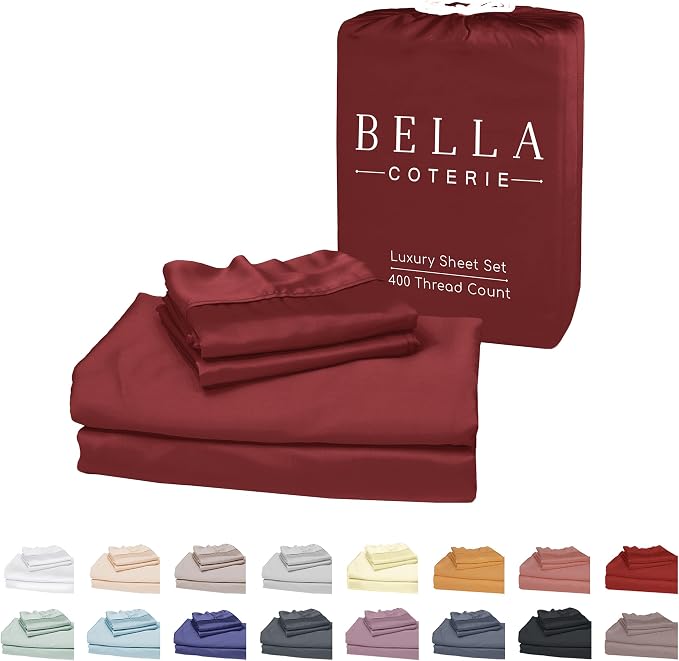 Bella Coterie Luxury Bamboo Viscose King Size Sheet Set | 100% Organically by BC