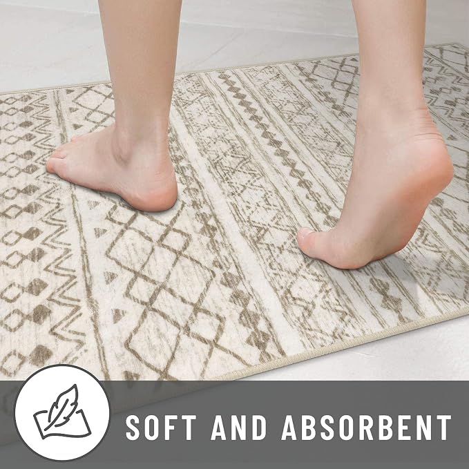 KUTA Boho Runners for Hallways 2.6x14 ft Moroccan Beige Washable Long Hall - Image 7