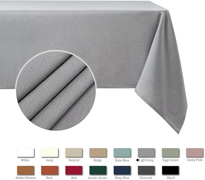 maxmill Tablecloth Stain Resistant Waterproof Wrinkle Resistant Spillproof - Image 4