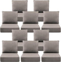 Luxury 6" Outdoor Cushions for Patio Furniture, Fade Resistant Couch Chair by Pugire