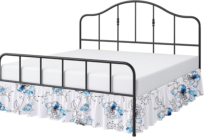 Cottington Lane Ruffled Bed Skirt Queen Size by CottingtonLane