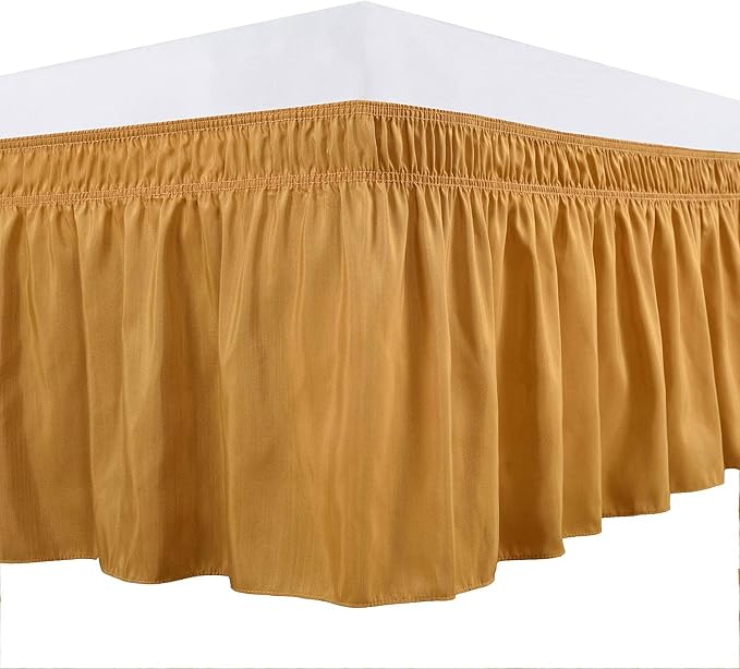Gold Wrap Around Bed Skirts - Image 2