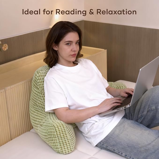 NOONTIDE Reading Pillow with Top Handle, Uniquely Designed Soft Fabric - Image 6