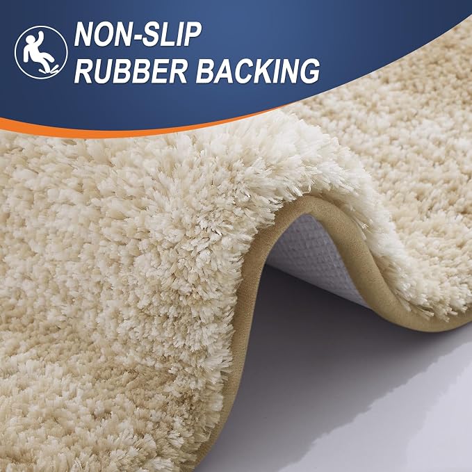 OLANLY Bathroom Runner Rugs 47x17, Extra Soft Absorbent Microfiber Bath Rugs - Image 4