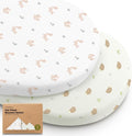 2-Pack Baby Bassinet Sheets Girl, Boy by KeaBabies