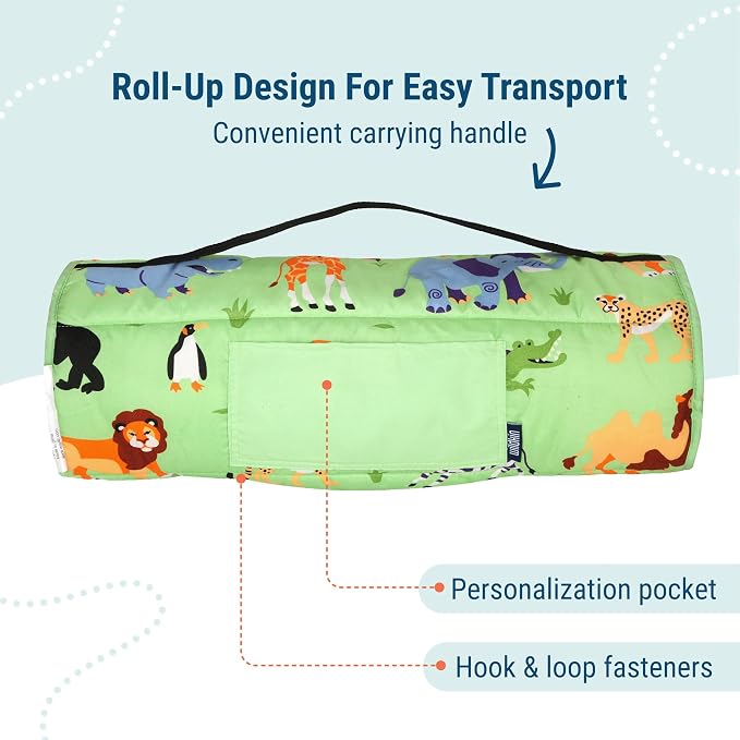 Wildkin 43-inch Kids Nap Mat – Soft Microfiber Toddler Sleeping Mat - Image 3