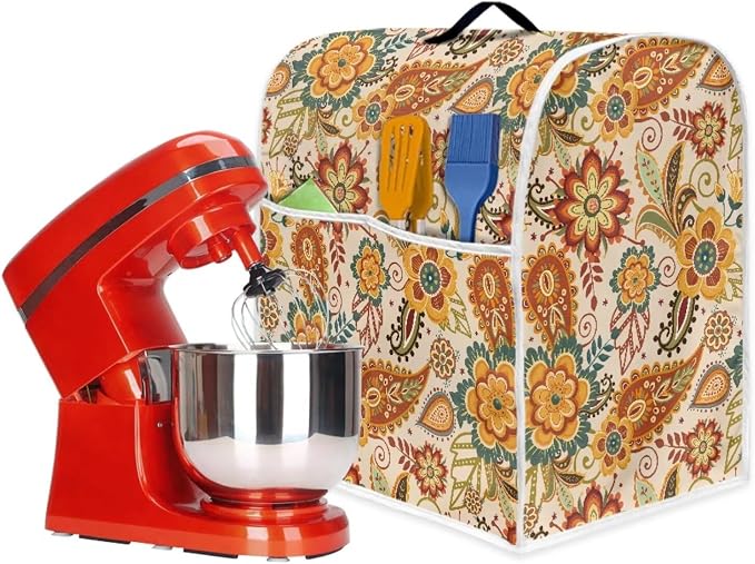 Boho Stand Mixer Cover 6-8Qt Mixer Cover Washable Anti-Stain Appliance Covers - Image 5