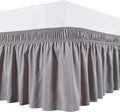 Silver Wrap Around Bed Skirts by Unknown