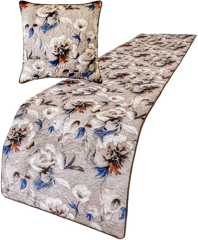 The HomeCentric King/Queen/Twin Ivory Luxury King 90"x18" Bed Runner Without - Image 2