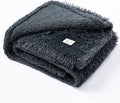 Pet Throw Blankets for Dogs Gray Cozy Waterproof Fluffy Long Faux Fur Dog Cat by Unknown