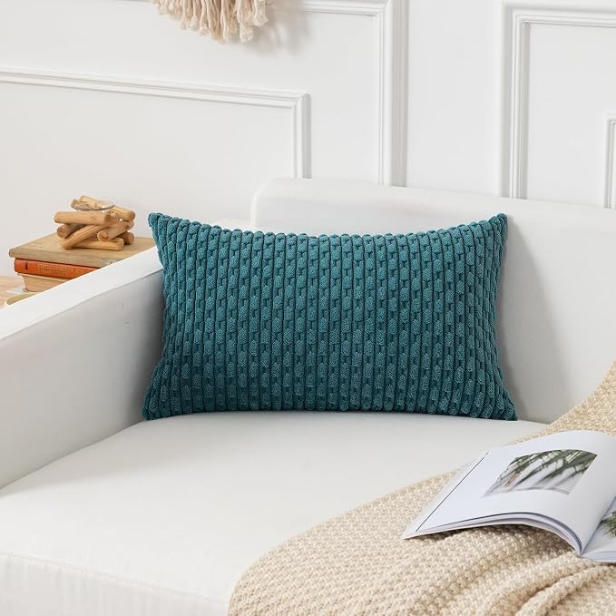 Kevin Textile 12x20 Inch Pillow Cover 1 Pack Boho Decorative Soft Striped by KevinTextile