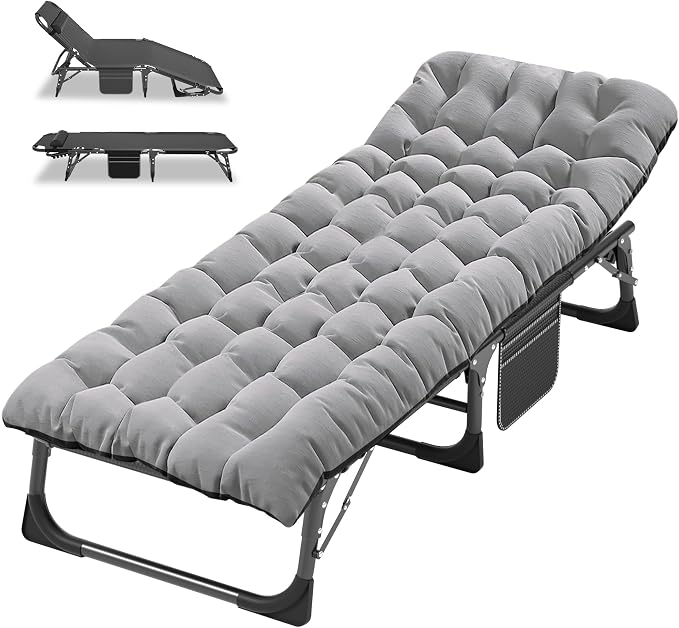 ABORON Camping Cot for Adult 28" Extra Wide, Heavy-Duty 1200D Oxford Cot for by ABORON