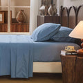 100% Linen Sheet Set Cal King Size Extra Deep Pocket Fits 18-24 Inch Mattress by overket